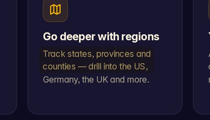 been by REBR stating on its own site that it tracks states, provinces and counties and drills into the US