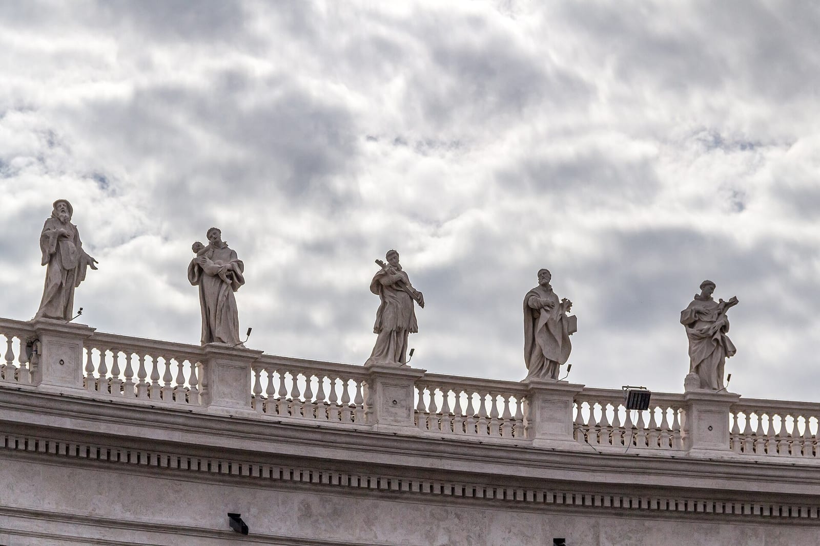 St Peter's Square in Vatican City, the 44 hectare territory the Holy See actually governs