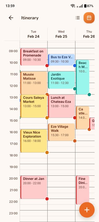 Itinerary Planner
